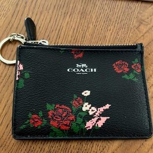 Coach keychain card case